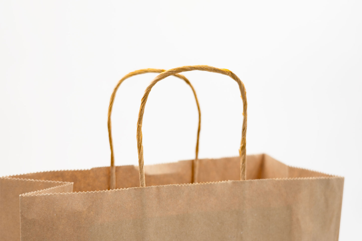 Pack de 25 Bolsas de Papel Kraft con Asas Trenzadas