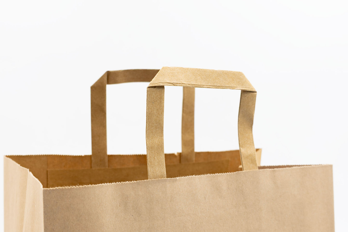 Pack de 25 Bolsas de Papel Kraft 110gr/m2 con Asas Planas